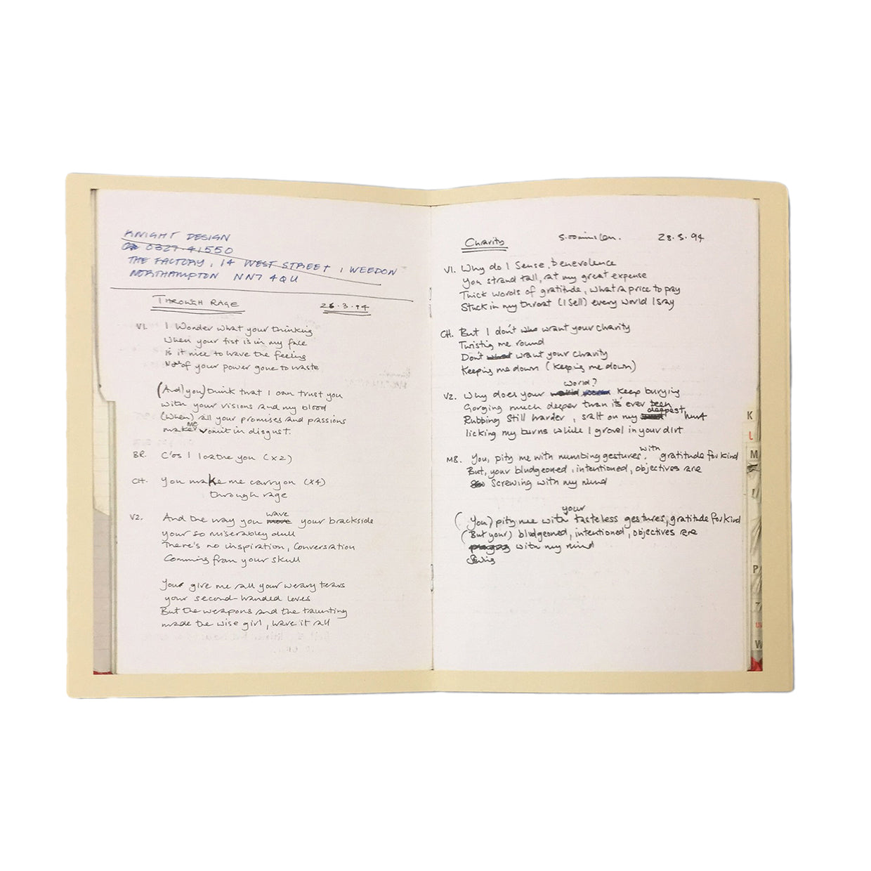 Lyric Book | Skunk Anansie Official Store