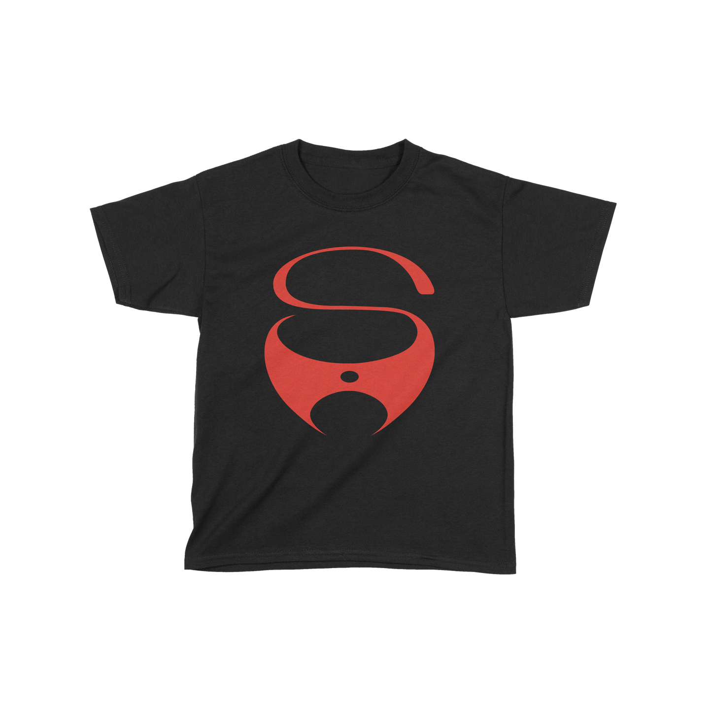 Kids Retro Logo - T-shirt (Black/Red)