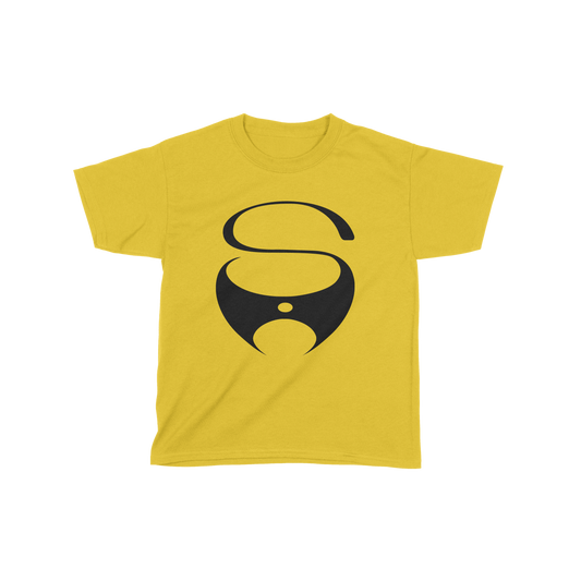 Kids Retro Logo - T-shirt (Yellow/Black) | Skunk Anansie Official Store