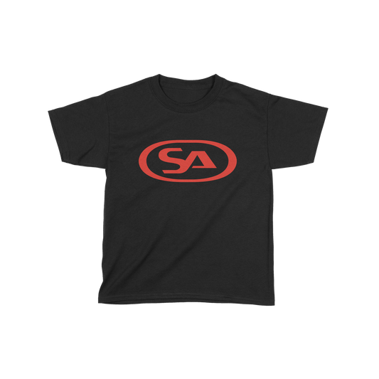 Kids SA Logo - T-shirt (Black/Red)