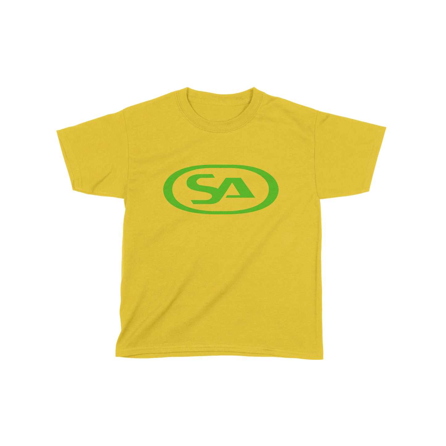 Kids SA Logo - T-shirt (Yellow/Green) | Skunk Anansie Official Store