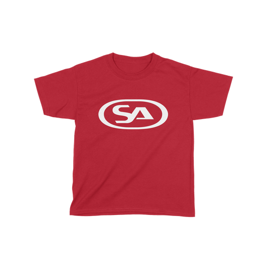 Kids SA Logo - T-shirt (Red/White) | Skunk Anansie Official Store